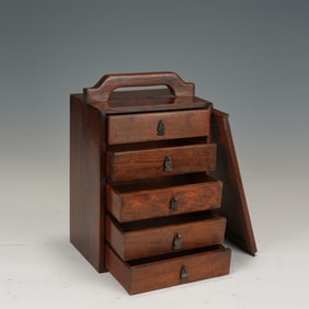 Huanghuali Wood Food Tray Box