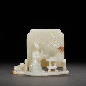 Jade Carved Beauty Shape Figure