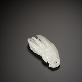 Jade Carved Buddha Hand Fruit Shape Ornament