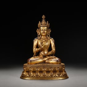 Gilt Bronze Sakyamuni Figure