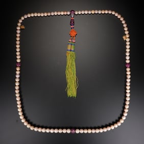 White Pearl Bead Bracelet Necklace