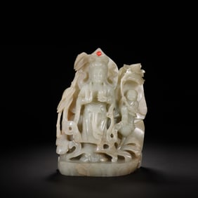 Jade Carved GuanYin Figure
