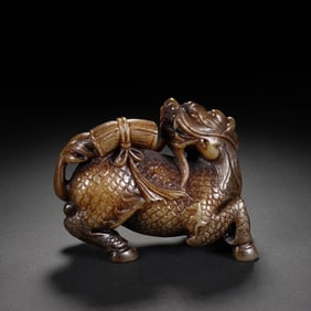 Jade Carved Beast Shape Ornament