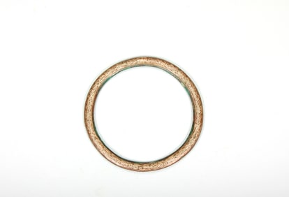 A SILVER-INLAID BRONZE LOOP
