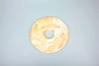 A HETIAN JADE BEAST FACE BI