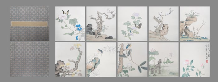A CHINESE HAND ALBUM WITH THE MARK OF XIE ZHILIU