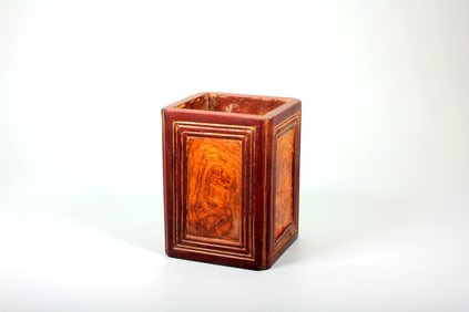 AN AGARWOOD INLAID ARCHER'S RING WITH LONGEVITY CHARACTER