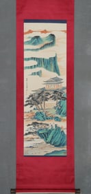 Chinese Drawing Landscape and Character Painting,Zhang Daqian Mark