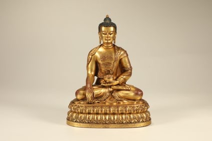 Gilt Bronze Bhaisajyaguru Figure