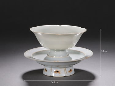 Hutian Ware Porcelain Cup and Plate
