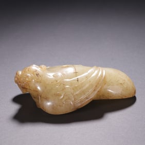 Jade Carved Bird Shape Ornament