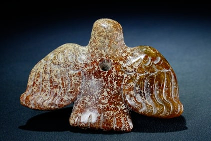 Jade Carved Bird Shape Ornament