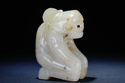Jade Carved Beast Shape Ornament
