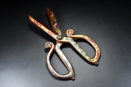 Jade Colour Painted Scissor