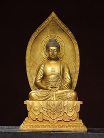 Gilt Bronze Sakyamuni Figure