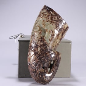 Jade Carved Chi Dragon Pattern Cup