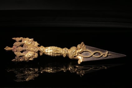 Gilt Bronze Vajra Figure