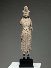 Wood GuanYin Figure
