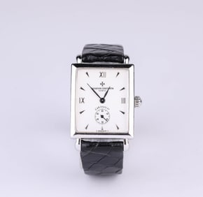 A Vacheron Constantin 18k White Gold Manual Mechanical Watch