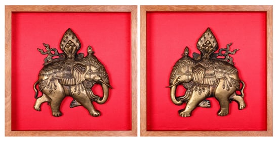 A Gilt-Bronze 'Elephant' Ornament