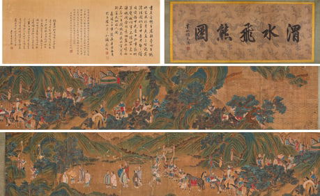 Liu Songnian (act. 1190-1230), attributed to, Flying Bear at Wei River Handscroll