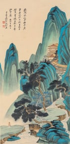 Zhang Daqian (1899-1983), attributed to, Landscape with Figures