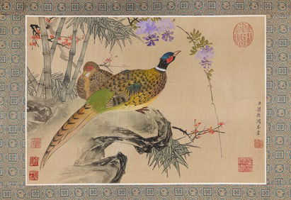 Liang Derun (act. 19th century), attributed to, Flower-and-Bird
