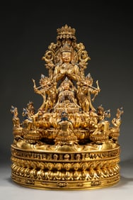 A Tibetan Royal Temple Style Bodhisattva Mandala