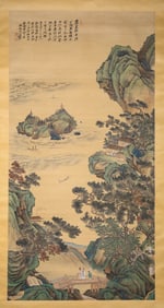 Zhang Daqian (1899-1983), attributed to, Landscape with Figures