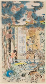 Hu Yefo (1908-1980), attributed to, Figure Narrative
