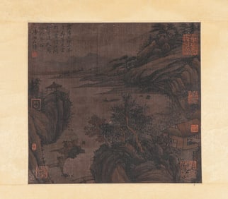 Shitao (1642-1707), attributed to, Landscape with Figures