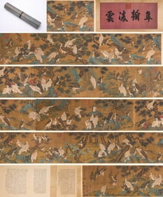Emperor Huizong (1082-1135), attributed to, 'Hundred Eagles' Handscroll