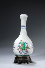 A Wucai 'Narrative Scene' Vase