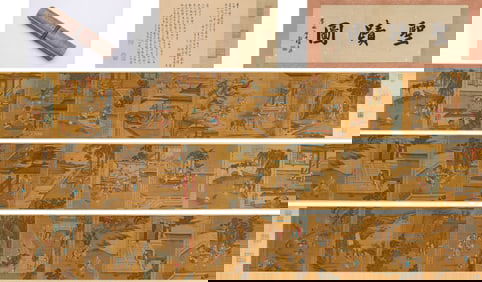 Qiu Ying (1494-1552), attributed to, Life of Confucius Handscroll (Volume One)