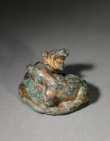 A Gilt-Bronze Auspicious Beast Ornament