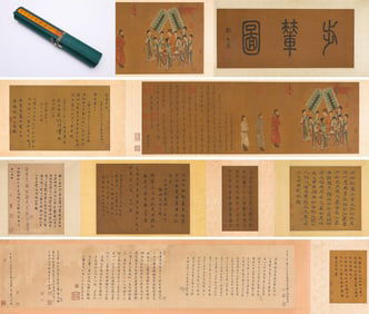 Yan Liben (act. 7th century), attributed to, 'Emperor Taizong Receiving the Tibetan Envoy'