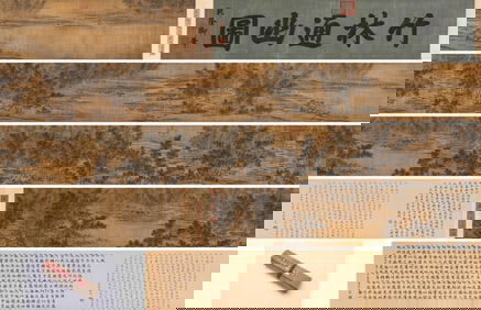 Zhao Mengfu (1254-1322), attributed to, 'Path Through Bamboo Grove' Handscroll