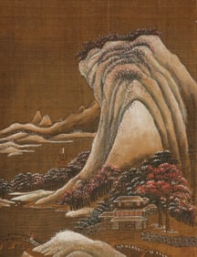 A CHINESE HAND PAINTING WITH THE MARK OF MA ZHIHE