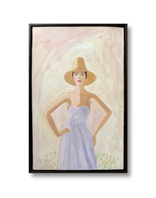 AN OIL PAINTIN ON OIL ON MASONITE WITH THE MARK OF ALEX KATZ