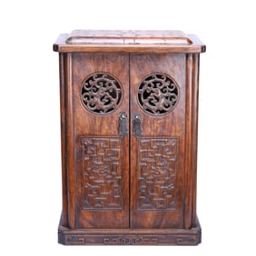 A HUANGHUALI WOOD CABINET