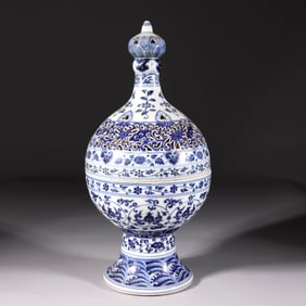 A BLUE-AND-WHITE CENSER