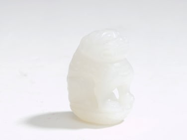 A HETIAN JADE AUSPICIOUS BEAST