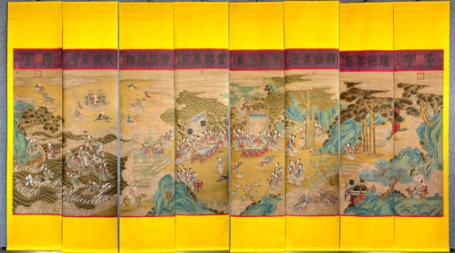 A CHINESE HAND PAINTING WITH THE MARK OF TANG YIN