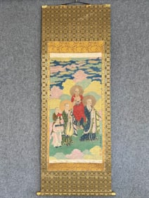 A CHINESE HAND PAINTING WITH THE MARK OF PRINCE HESHUO OF THE FIRST RANK