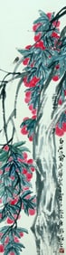 A CHINESE HAND PAINTING WITH THE MARK OF QI BAISHI