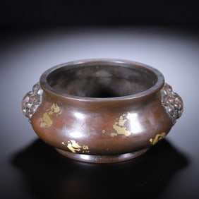 A GILT-BRONZE CENSER