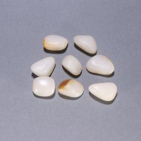 Group of Eight Jade Stone Ornament