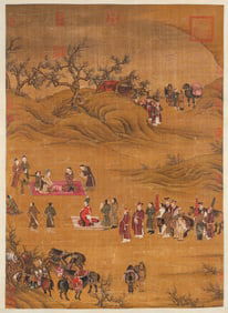 Qiu Ying (1494-1552), attributed to, Wenji Returns to Han
