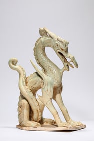 A Porcelain Dragon Ornament