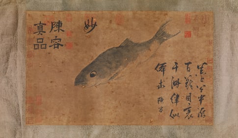 Chen Rong (act. 13th century), attributed to, Fish